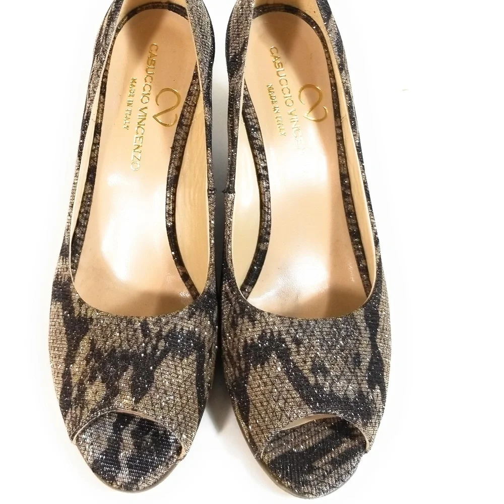 Casuccio Vincenzo Women Espadrille Wedges 38.5